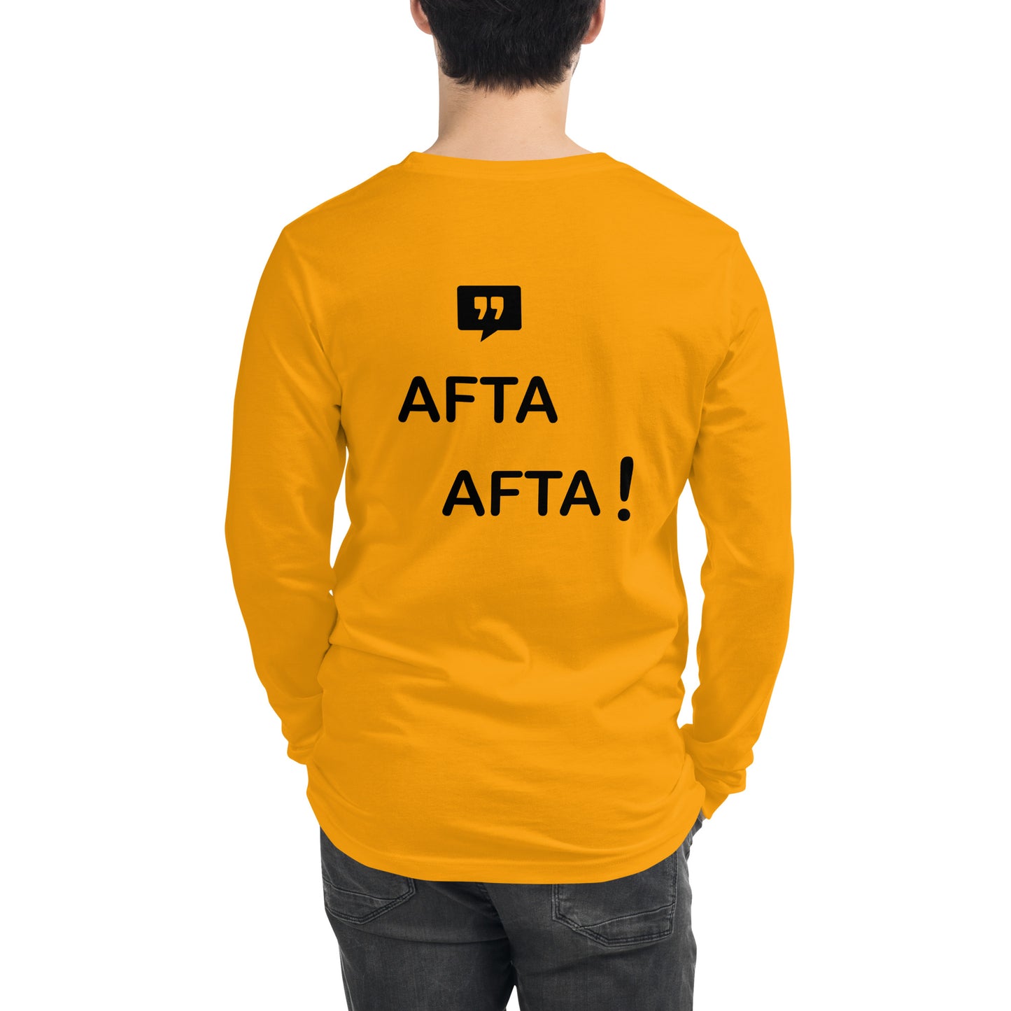 AFTA! Sweat-shirt unisexe | Avec motif arrière | Couleurs claires