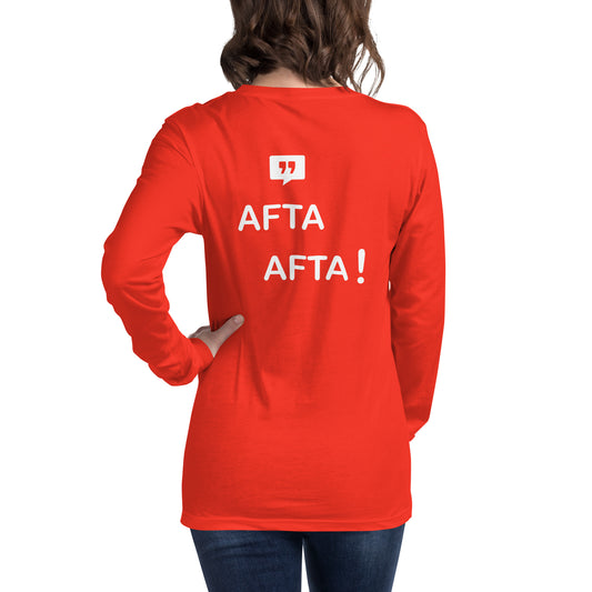 AFTA! Sweat-shirt unisexe | Avec motif arrière | Couleurs foncées