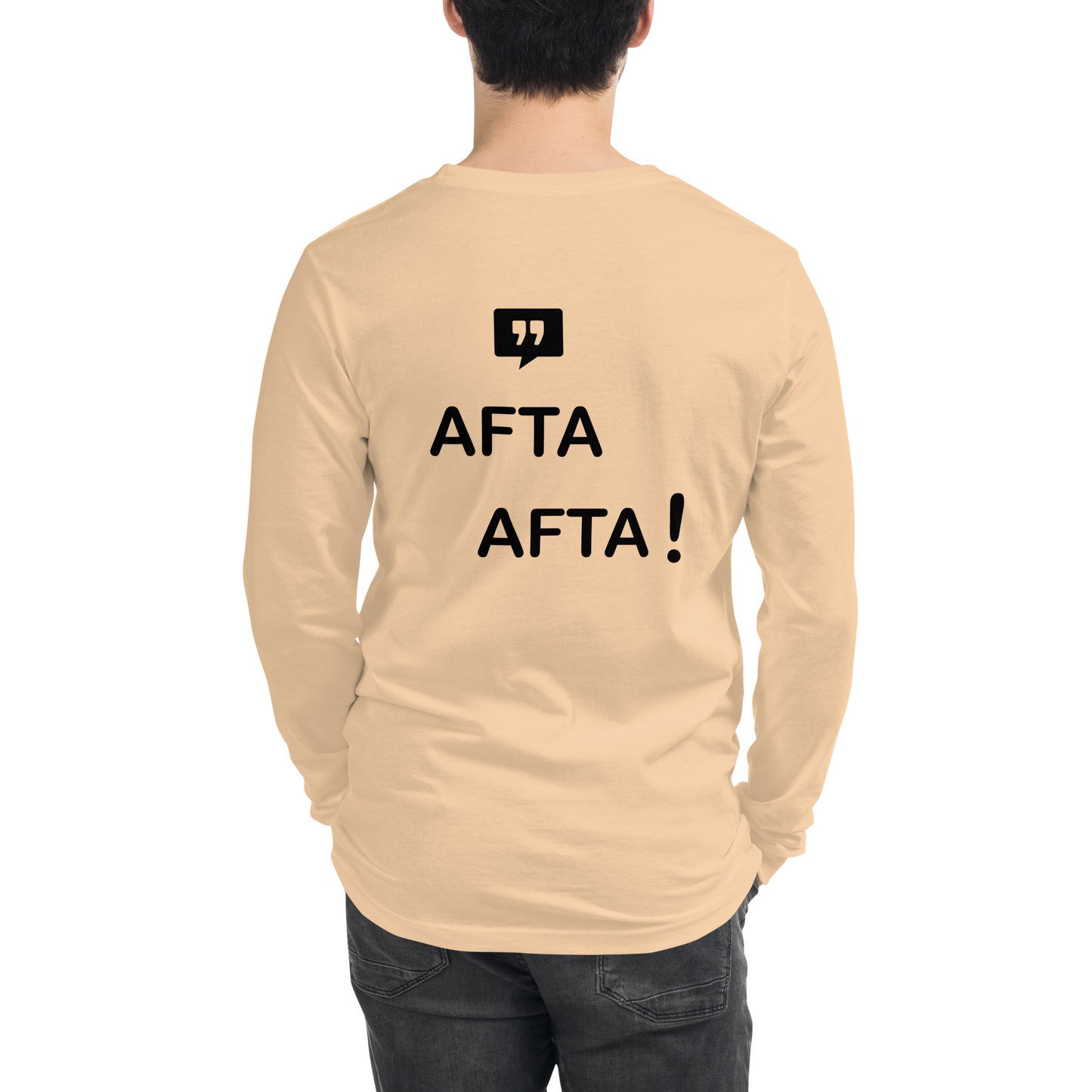 AFTA! Sweat-shirt unisexe | Avec motif arrière | Couleurs claires