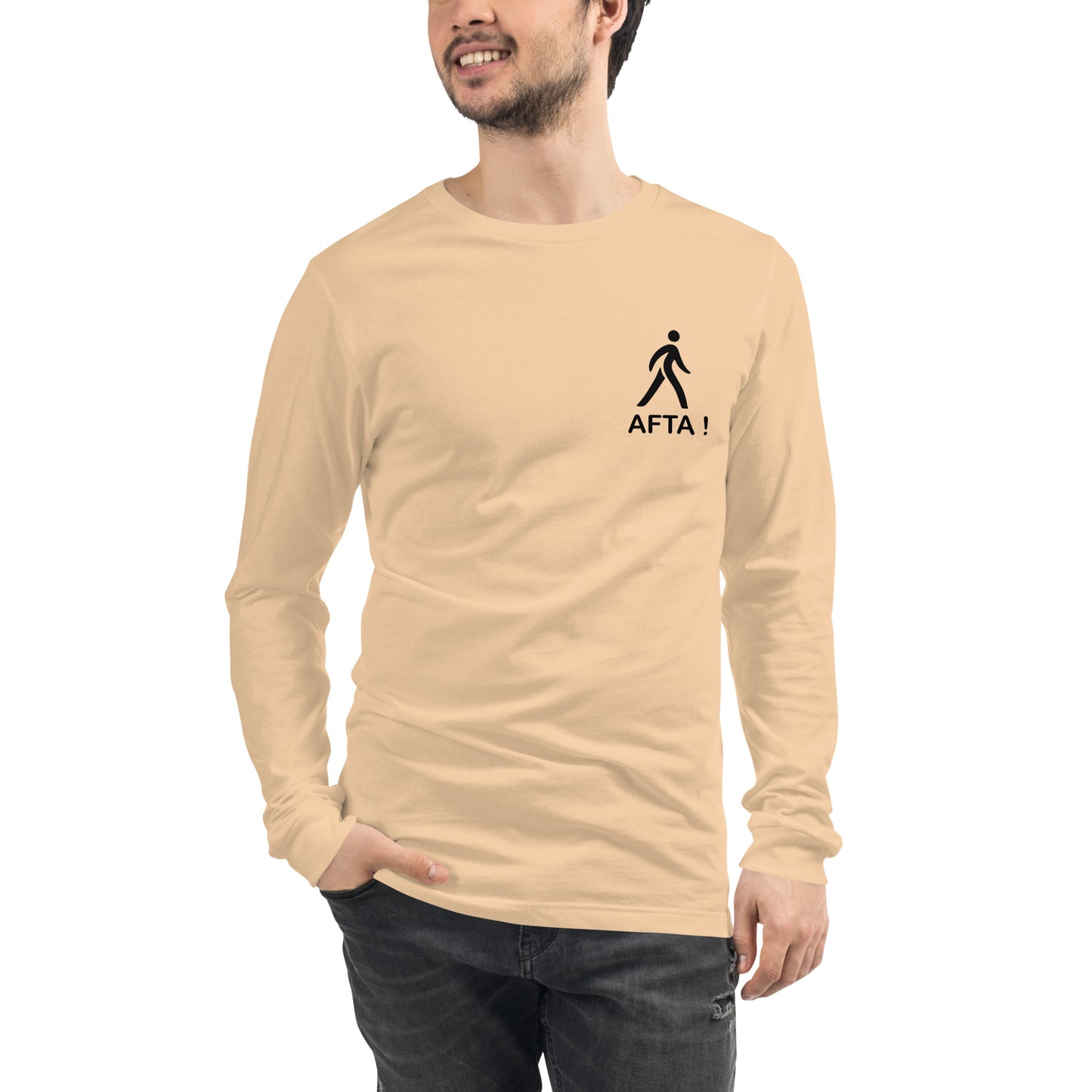 AFTA! Sweat-shirt unisexe | Avec motif arrière | Couleurs claires