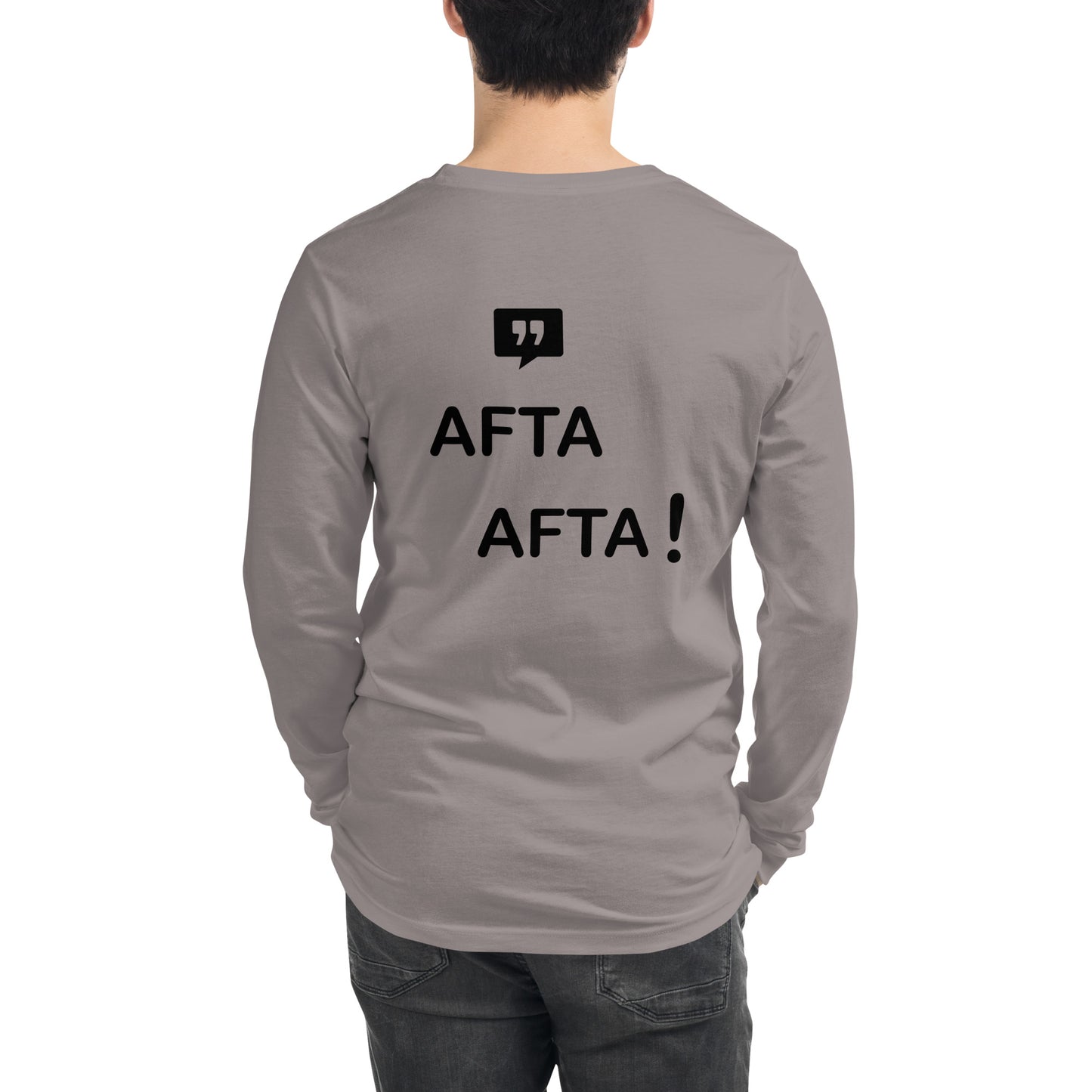 AFTA! Sweat-shirt unisexe | Avec motif arrière | Couleurs claires