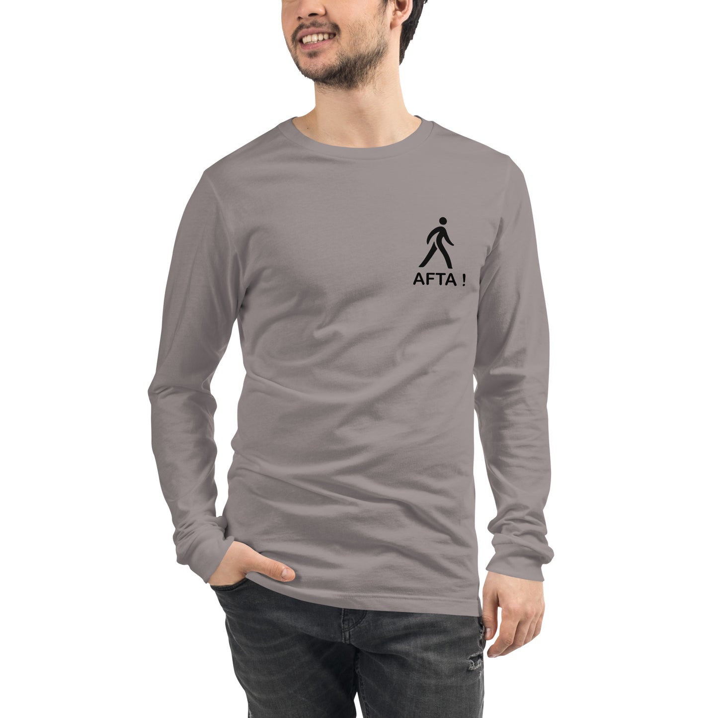 AFTA! Sweat-shirt unisexe | Avec motif arrière | Couleurs claires