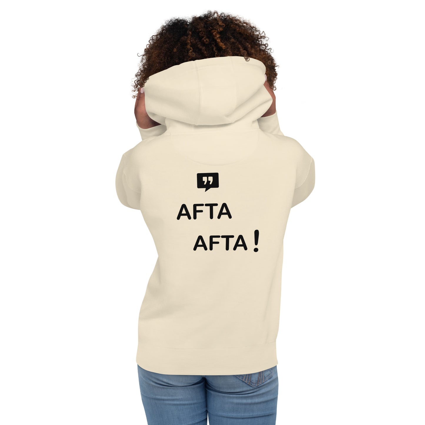 AFTA! Hoodie unisexe | Avec motif arrière | Couleurs claires