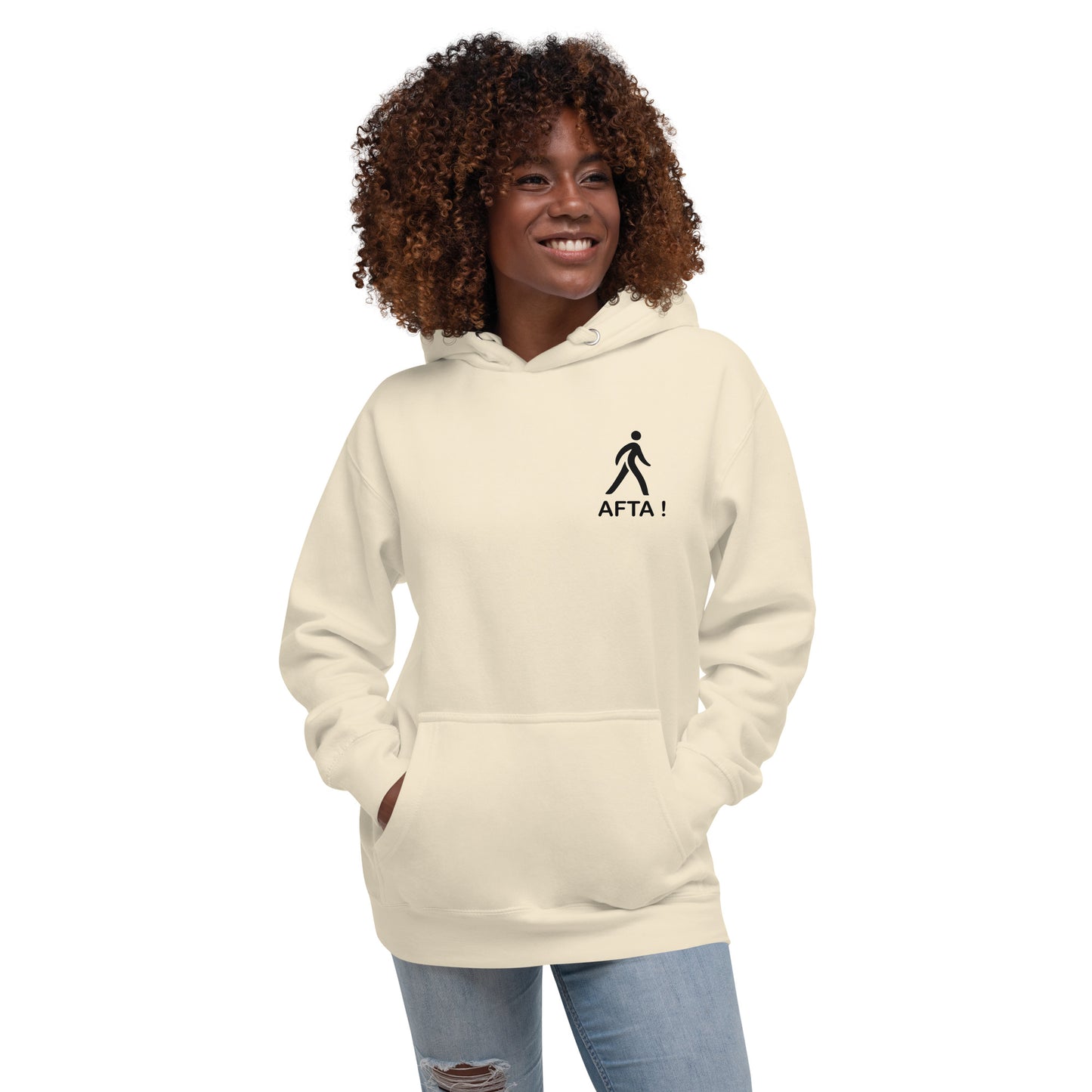 AFTA! Hoodie unisexe | Avec motif arrière | Couleurs claires