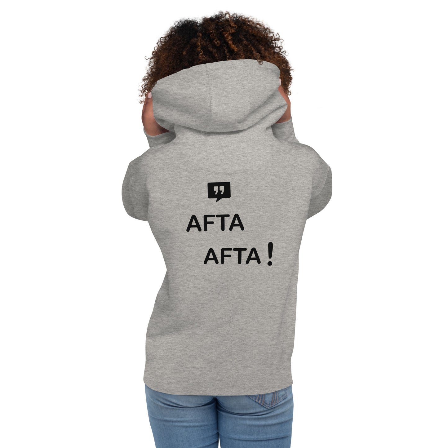 AFTA! Hoodie unisexe | Avec motif arrière | Couleurs claires