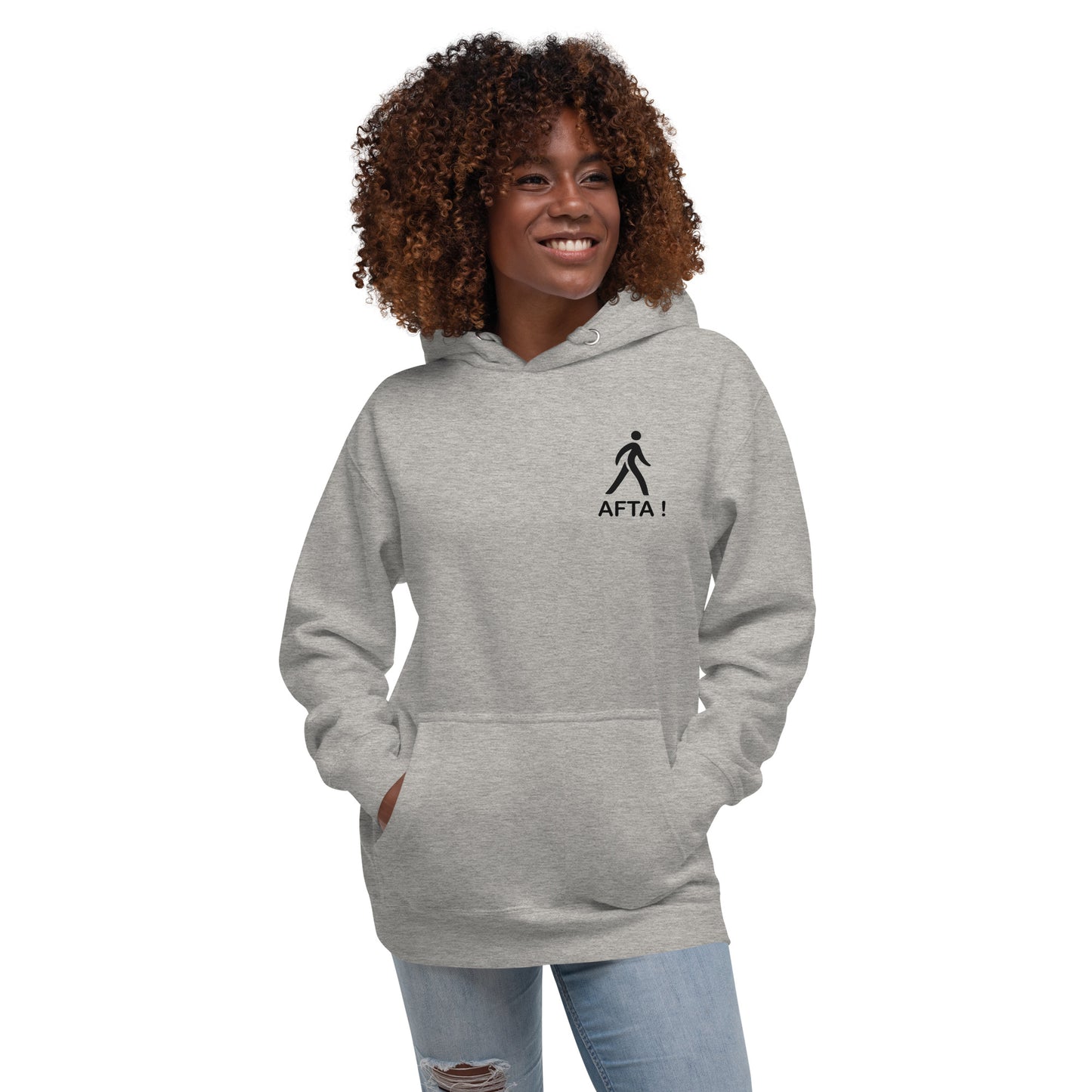 AFTA! Hoodie unisexe | Avec motif arrière | Couleurs claires