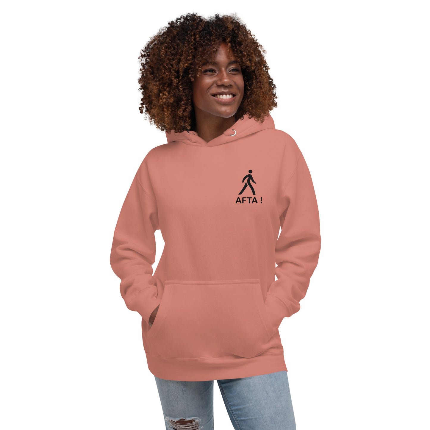 AFTA! Hoodie unisexe | Avec motif arrière | Couleurs claires