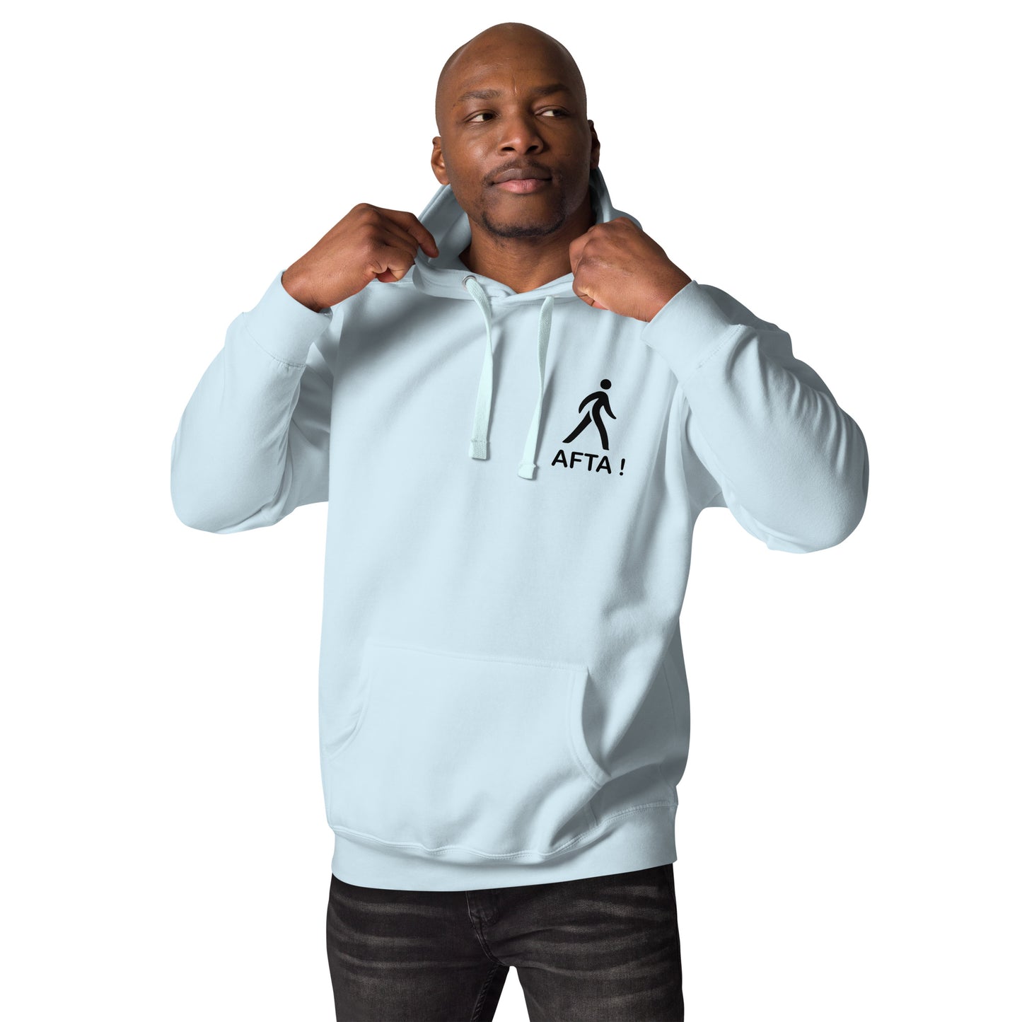 AFTA! Hoodie unisexe | Sans motif arrière | Couleurs claires