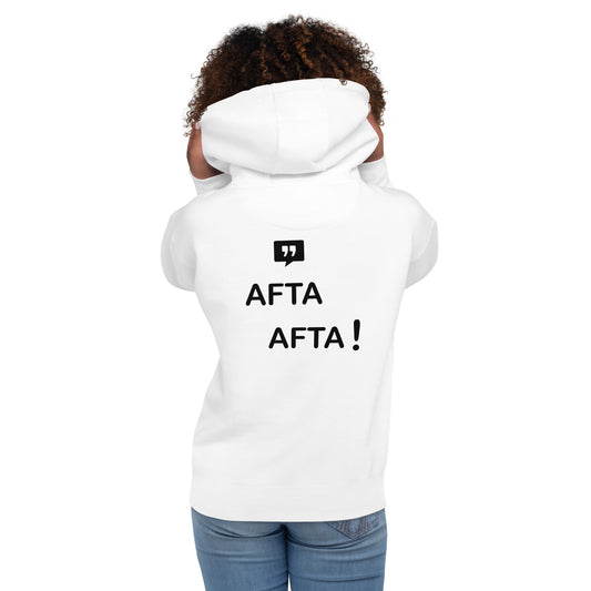 AFTA! Hoodie unisexe | Avec motif arrière | Couleurs claires