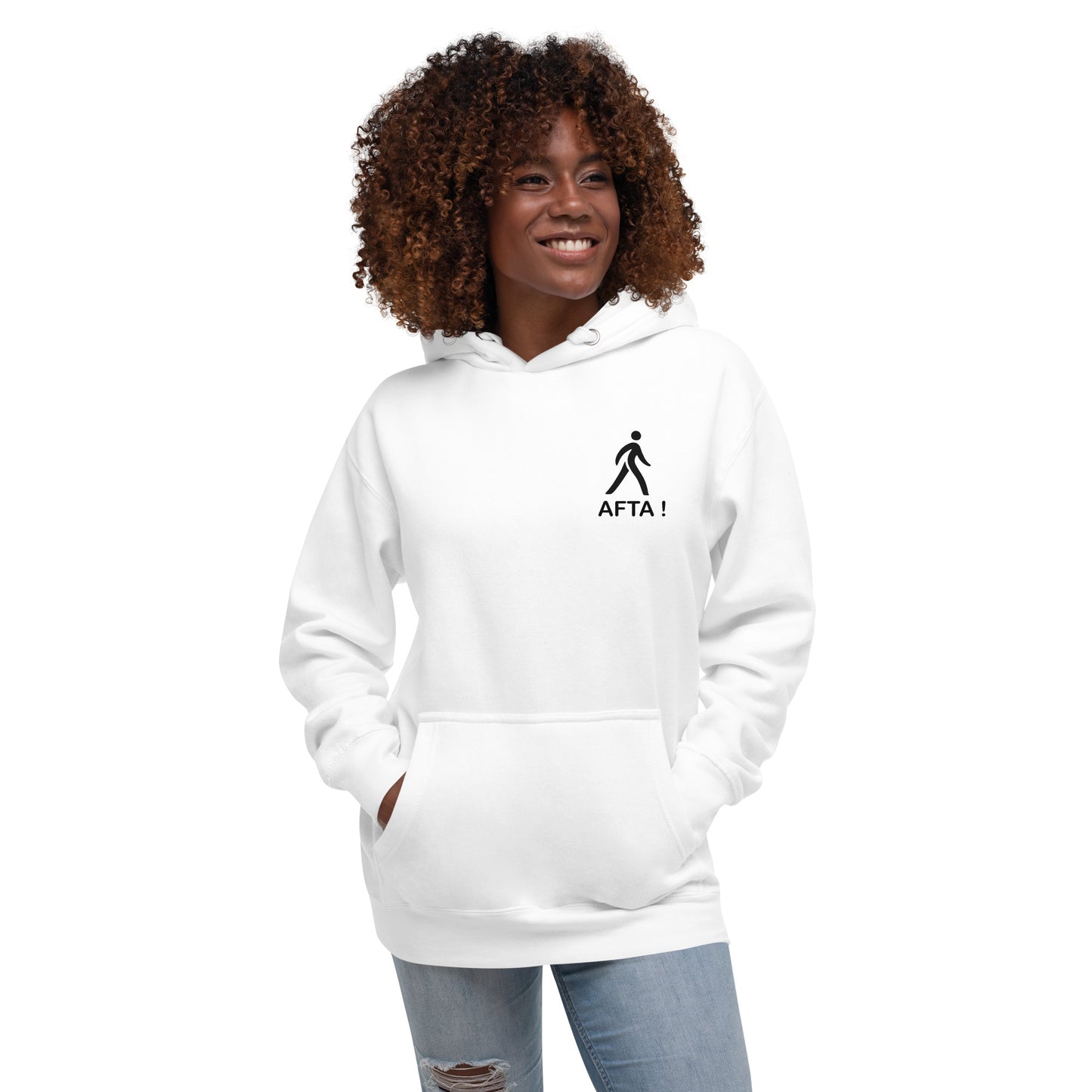 AFTA! Hoodie unisexe | Avec motif arrière | Couleurs claires